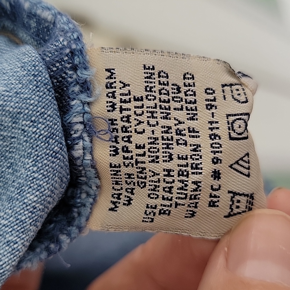 Faded Glory Women's Plus V Neck Empire Waist Pearl Snap Denim Top Sz 18W/20W - Picture 11 of 12